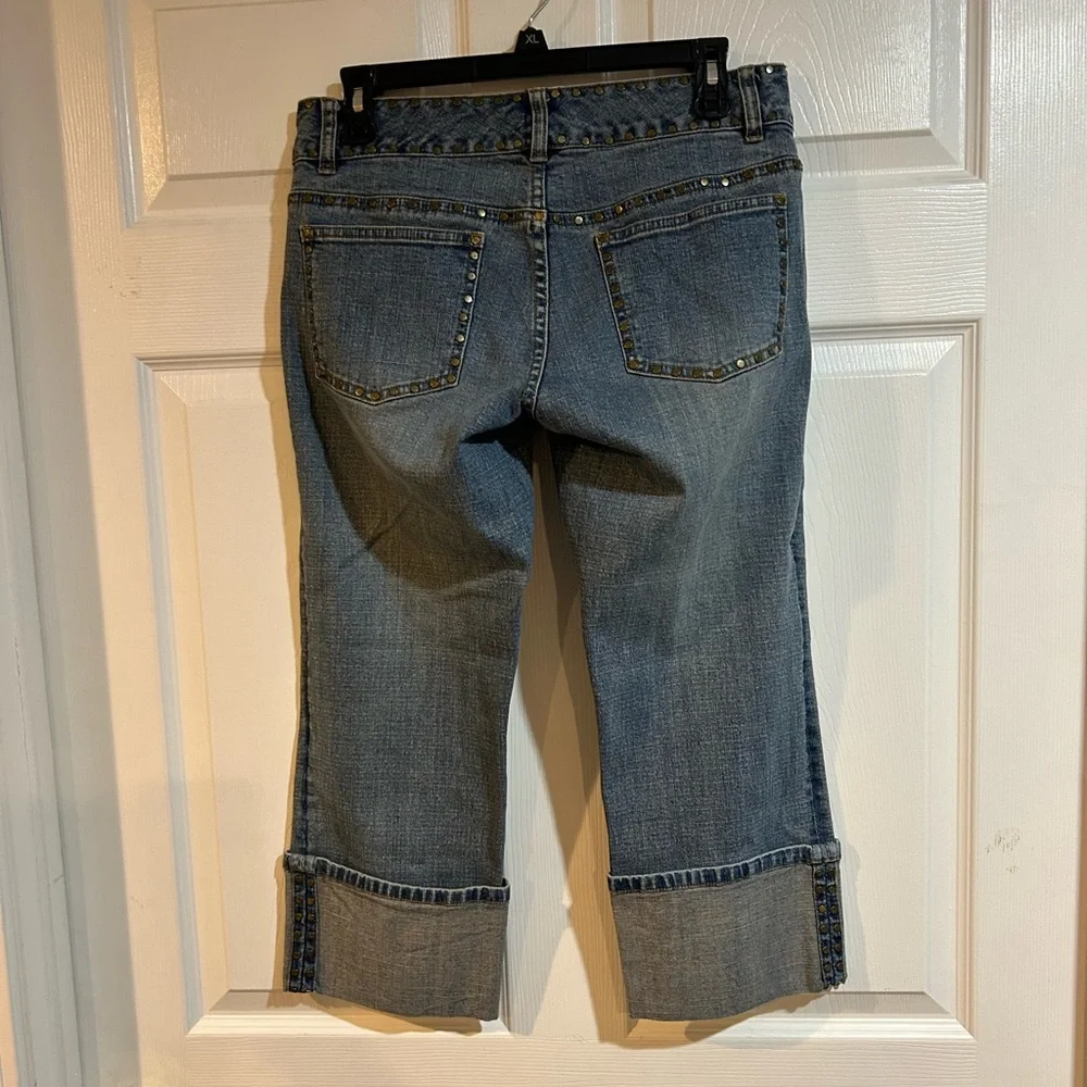 Michael Kors Studded Cropped Capri Jeans